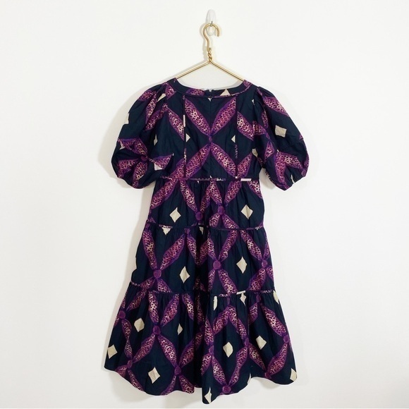 Ulla Johnson‎ Nora Quilted Puff Sleeve Dress with Pockets 0 - Picture 9 of 12